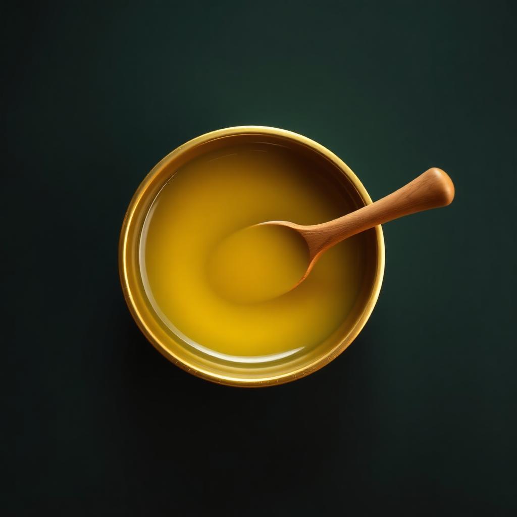 Bowl of golden ghee